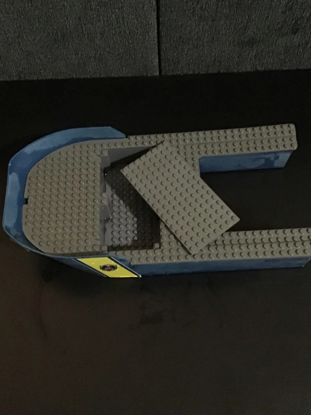 Lego Blue and Gray Boat Base